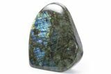 Flashy Free-Standing Polished Labradorite - Madagascar #360473-1